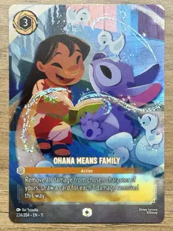 OHANA MEANS FAMILY Action ENCHANTED! Disney Lorcana WINTERSPELL 224/204 - Image 1