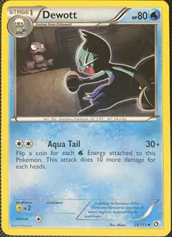 Dewott 38/113 Legendary Treasures Regular - Pokemon Card - Image 1