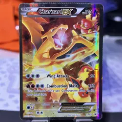 Charizard EX XY121 & Charizard XY17 Black Star Promo Full Art Holo Pokemon Card - Image 1