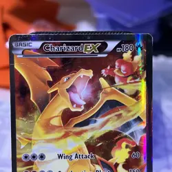 Charizard EX XY121 & Charizard XY17 Black Star Promo Full Art Holo Pokemon Card - Image 2
