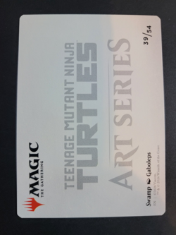 Swamp (Gold Stamped) 39/54 Art Card MTG Ninja Turtles - Image 2