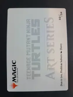 Don & Leo, Problem Solvers (Gold Stamped) 30/54 Art Card MTG Ninja Turtles - Image 2