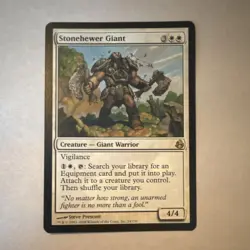 WOTC MtG Stonehewer Giant Creature White Regular 2008 Card #24/150 English x1 - Image 1