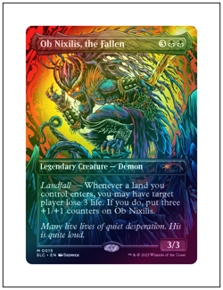 1x Ob Nixilis, the Fallen, 0015, Foil, Secret Lair Encyclopedia, MTG NM - Image 1
