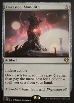 Darksteel Monolith #743 NM Commander Masters MTG Ships Double Sleeved+Tracking - Image 1