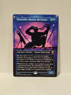 Magic The Gathering - Donatello, Mutant Mechanic (Borderless) 216 NM/M TMT - Image 1