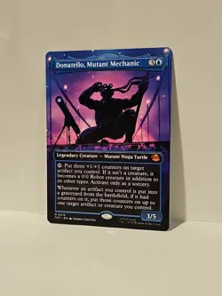 Magic The Gathering - Donatello, Mutant Mechanic (Borderless) 216 NM/M TMT - Image 2