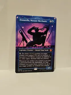 Magic The Gathering - Donatello, Mutant Mechanic (Borderless) 216 NM/M TMT - Image 3
