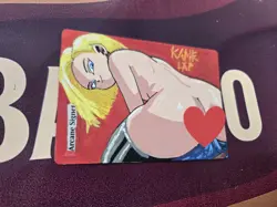 MTG Arcane Signet Android 18 Dragon Ball Waifu Alter by BAZAYO 18+ - Image 4