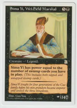 MAGIC THE GATHERING SIMA YI, WEI FIELD MARSHAL 3 KINGDOMS EDITION MINT/NEAR MINT - Image 1