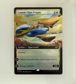 Magic the Gathering - Lumen-Class Frigate (Extended Art) Edge of Eternities Foil - Image 1