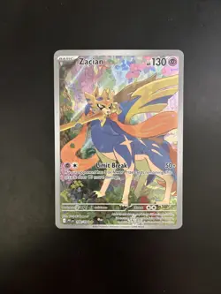 Zacian 2025 Phantasmal Flames Illustration Rare FA Holo 100/094 Pokemon - Image 3