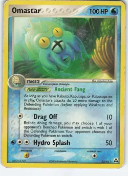 Omastar 23/92 Legend Maker Rare Normal MP Pokemon - Image 1