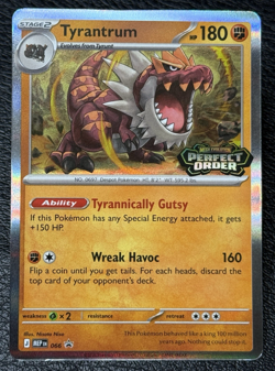 Tyrantrum MEP 066 Prerelease Stamped Promo - Pokemon TCG: Perfect Order - NM - Image 1