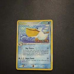 Pokemon Pelipper Reverse Holo Rare EX Deoxys 21/107 Stage 1 70HP Aqua Sonic - Image 1