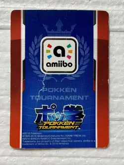 Shadow Mewtwo Amiibo Card Pokken Tournament Wii U Pokemon 2016 Nintendo Preowned - Image 2