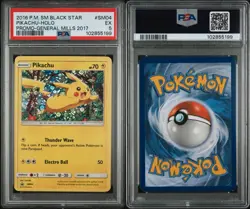 2016 Pokemon #SM04 Pikachu Holo Promo 🔥General Mills 2017 PSA Ex 5 - Image 3