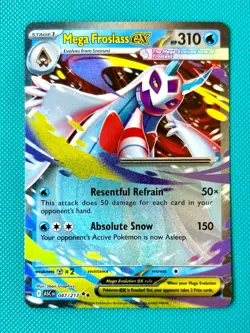 Mega Froslass ex - 047/217 Double Rare Holo Ascended Heroes Pokemon TCG NM - Image 1