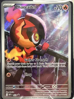 Charcadet 22 Black Star Promo Phantasmal Flames Sealed Promo Pokemon MINT - Image 4