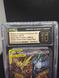 Moltres Zapdos Articuno GX SM210 Black Star Promo CGC Pristine 10 - Image 2