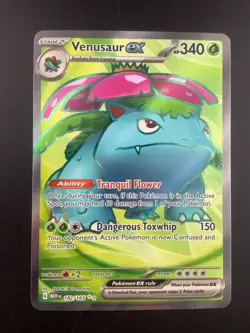 Pokemon TCG Venusaur ex 182/165 Scarlet & Violet 151 Ultra Rare Holo NM - Image 1