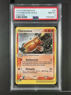 Charmeleon Holo #99 2003 Pokemon Ex Dragon PSA 8 250001 - Image 1