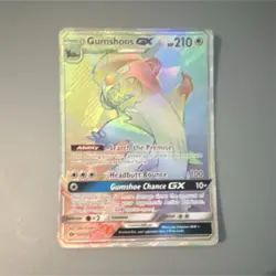 Pokemon Gumshoos GX Full Art Secret Rare Holo 210 HP SM Base Set 157/149 Eng - Image 1