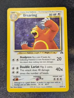 Pokemon Ursaring 15/75 holo Neo Discovery - MP - Image 1