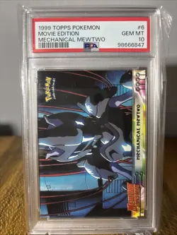 Pokemon 1999 Topps Movie Edition #6 Mechanical Mewtwo PSA 10 - Image 1