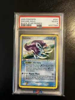 2005 Pokemon Black Star Promos - Suicune 030 Holo EX Collector's Carry Tin PSA 4 - Image 1