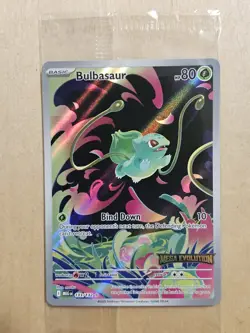 Bulbasaur - 133/132 - Pokemon Mega Evolution Illustration Rare STAMPED SEALED NM - Image 1