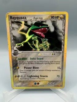 2005 POKEMON EX DELTA SPECIES #13 RAYQUAZA-HOLO HP/DMG - Image 1