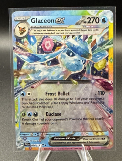 Glaceon ex 026/131 Sv: Prismatic Evolutions Holo Pokemon tcg - Image 1