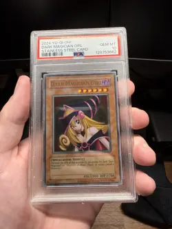 2024 Yu-Gi-Oh! Dark Magician Girl Stainless Steel PSA 10 GEM MINT - Image 1