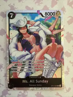 One Piece Card Game TCG - Ms. All Sunday OP14-084 SR English Holo - Image 1