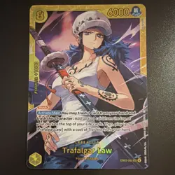 Bandai Trafalgar Law EB03-062 Rush 6000 Power Character Card One Piece CCG - Image 1