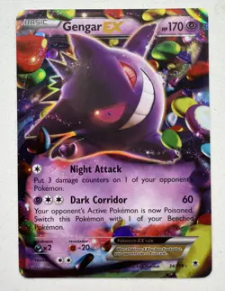 Pokemon Gengar EX TCG Card Phantom Forces Ultra Rare Holo, 34/119 - Image 1