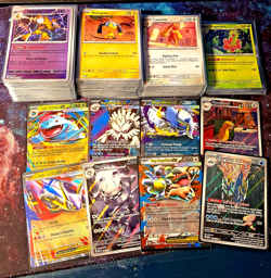 200+ SIR/EX/Holo/Reverse Holo/C/UC Mega Evolution Pokemon Card Lot NM Bulk LOT - Image 1