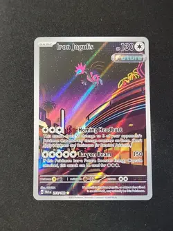 Pokemon TCG Iron Jugulis Paradox Rift Holo Card 216/182 Near Mint Condition - Image 1