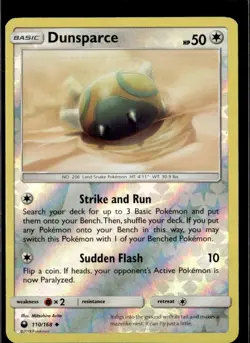 Pokemon Dunsparce 110/168 Celestial Storm Reverse Holo Uncommon 2 Card Lot - Image 1