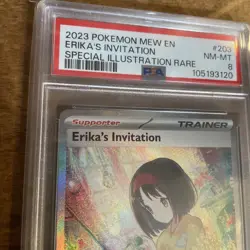Erika's Invitation Pokemon 151 Card 203/165 Special Illustration Rare - PSA 8 - Image 4