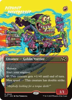 Burnout Bashtronaut Borderless MTG NM Aetherdrift Regular - Image 1