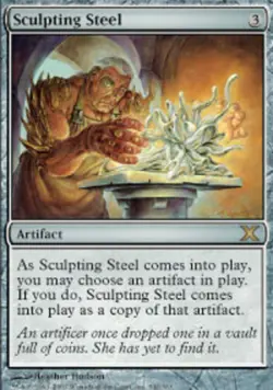 Sculpting Steel - Foil NM, English MTG 10th Edition - Image 1