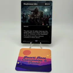 MTG Blasphemous Edict Borderless 317 Regular Rare Sorcery Foundations FDN - Image 1