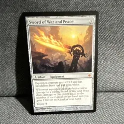 MTG - Sword of War and Peace Artifact Equipment Regular English New Phyrexia - Image 1