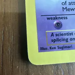 (Shadowless) Mewtwo 10/102 Holo Shadowless WOTC Pokemon Base Set Tcg 1999 [MP] - Image 2