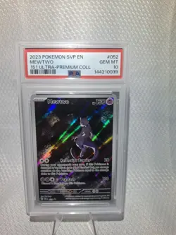 Pokemon 2023 Mewtwo 052 Holo 151 Ultra Premium Collection Promo GEM MINT PSA 10 - Image 1