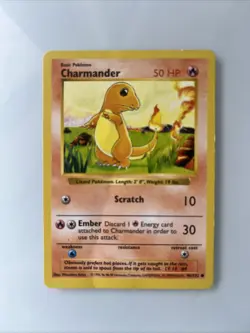 Pokemon TCG Base Set 1999 Shadowless Starters Bulbasaur Charmander Squirtle LP - Image 4