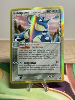 Nidoqueen Delta Species 7/101 Ex Dragon Frontiers Holo Rare Pokemon TCG Card DMG - Image 1