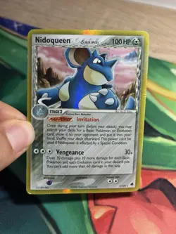 Nidoqueen Delta Species 7/101 Ex Dragon Frontiers Holo Rare Pokemon TCG Card DMG - Image 3